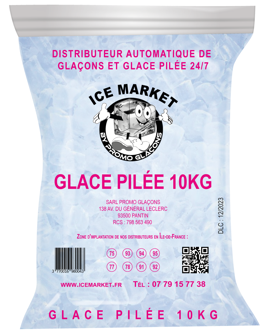 Glace pilée 10 kg