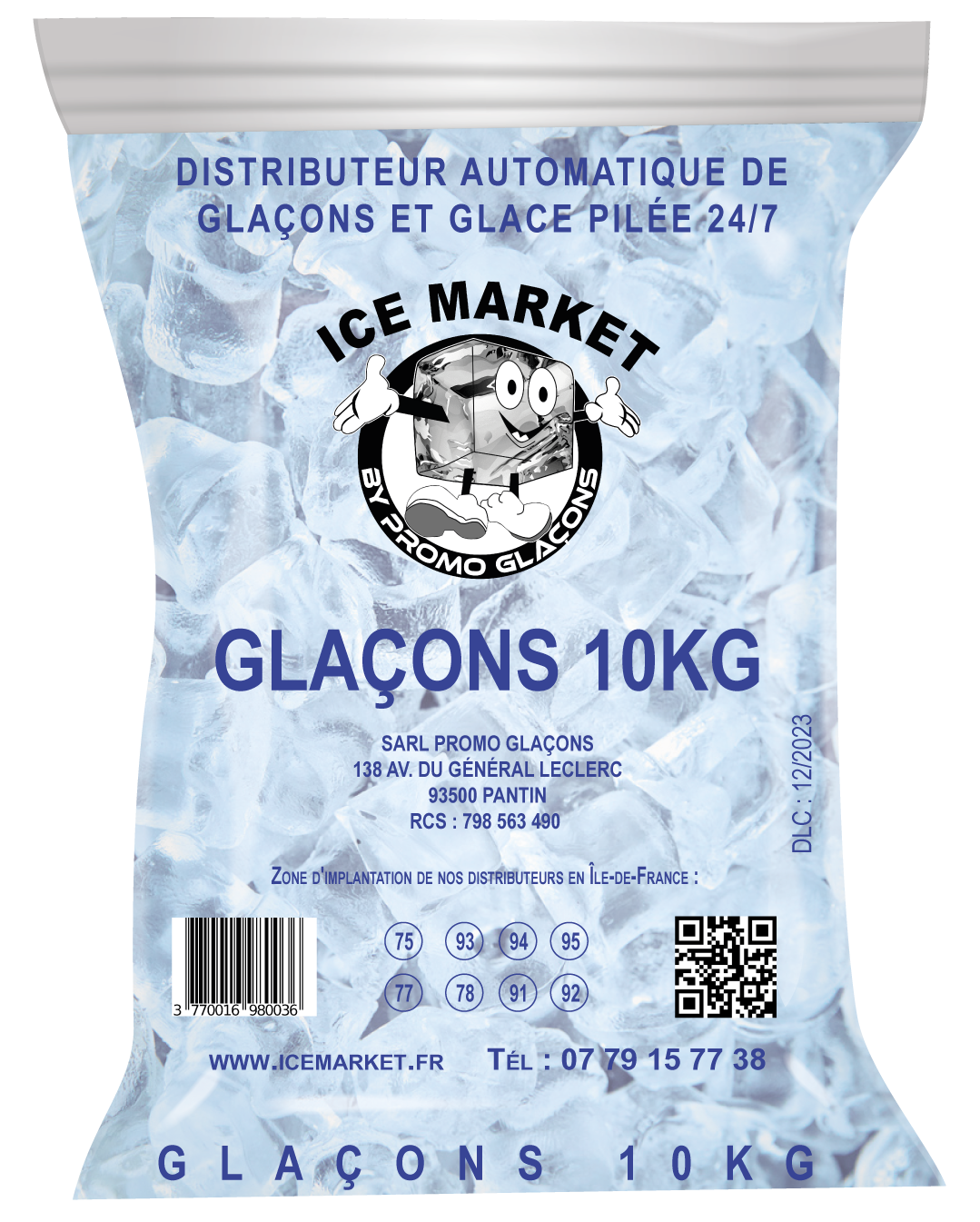Glaçons 10 kg